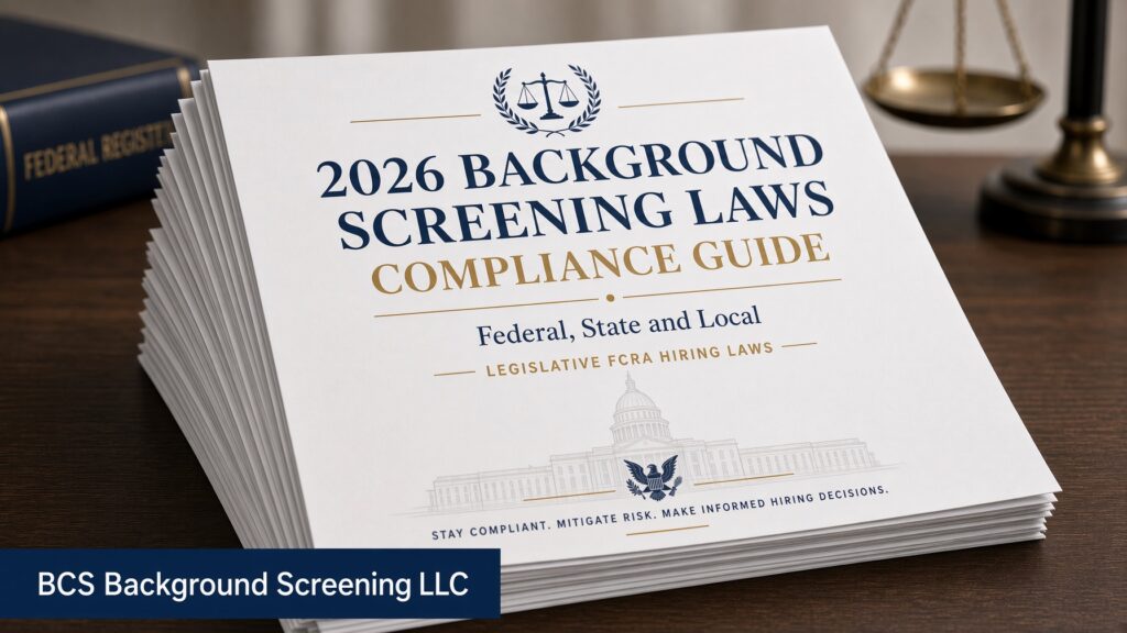 Comprehensive 2026 guide covering federal,state and local hiring laws used when background screening an employment candidate