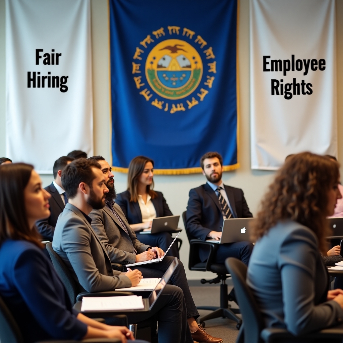 HR Managers attending a class on Idaho employment screening laws HR Managers attending a class on Idaho employment screening laws