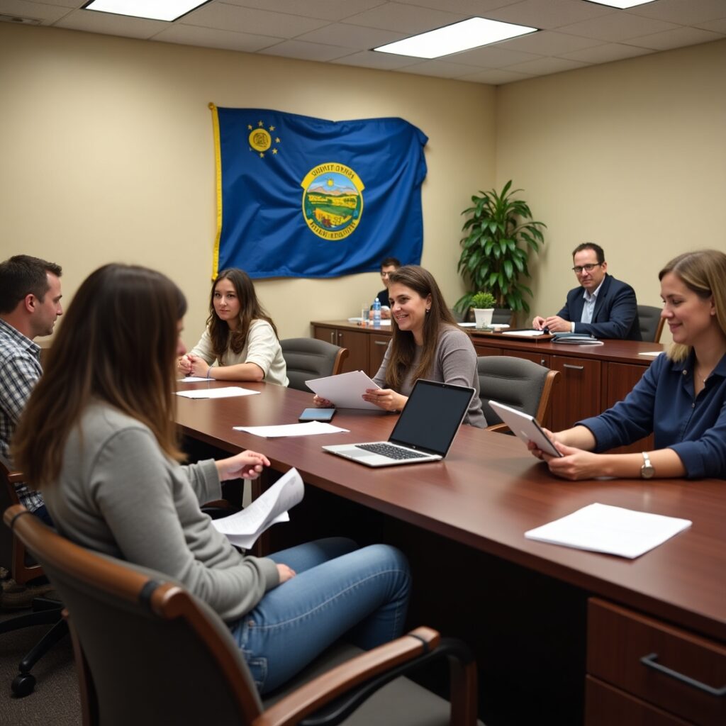 Job applicants being explained their rights under Oregon employment screening laws Job applicants being explained their rights under Oregon employment screening laws