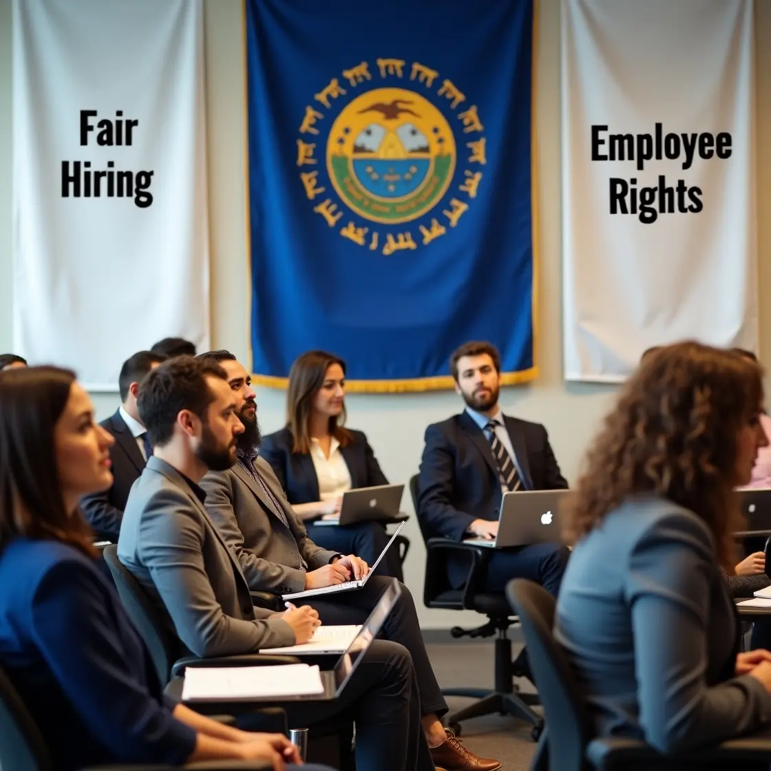 HR Managers attending a class on Idaho employment screening laws