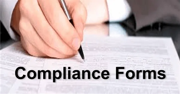 Compliance forms Compliance forms