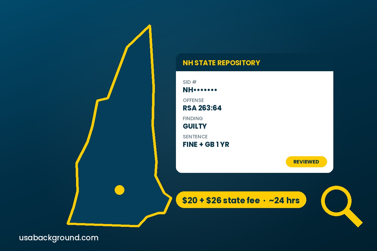 New Hampshire statewide criminal background check report from BCS Background Screening LLC
